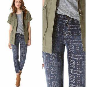 Current Elliott‎ The Stiletto Bandana Ankle Length Skinny Jeans Sz 26